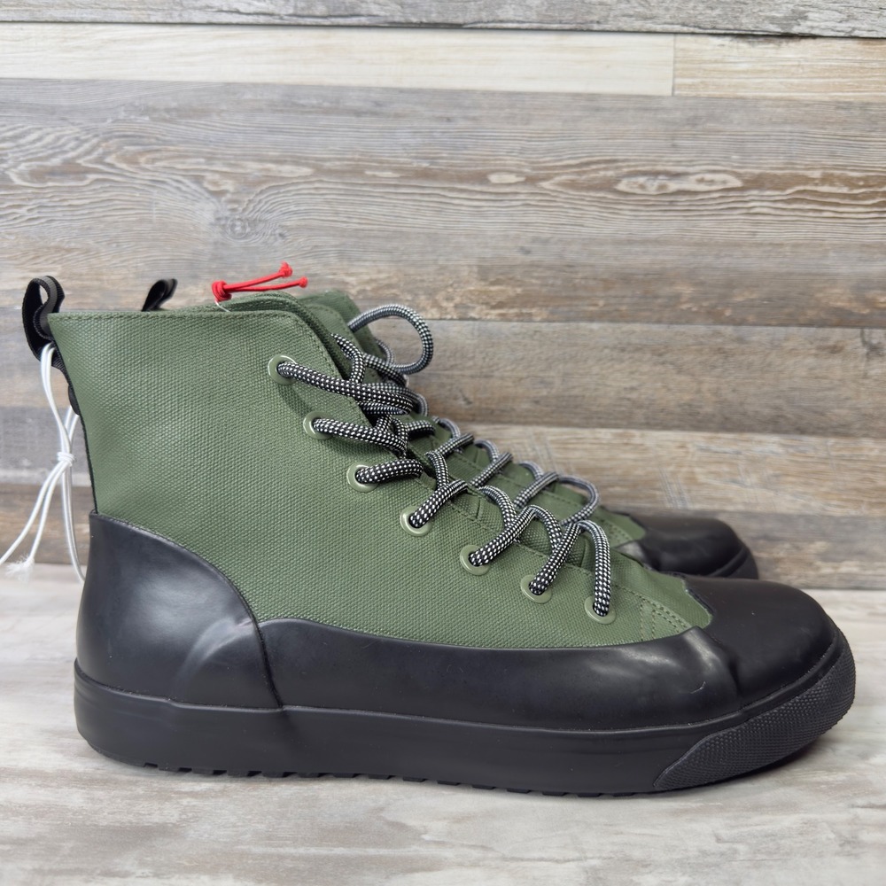 Hunter for Target Men Size 9.5 Rain boots Water Repellent Olive Green Black Dip